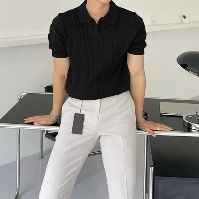 Luxury Knitted Polo Shirt