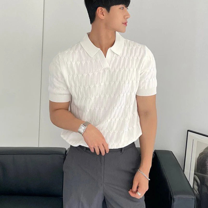Luxury Knitted Polo Shirt