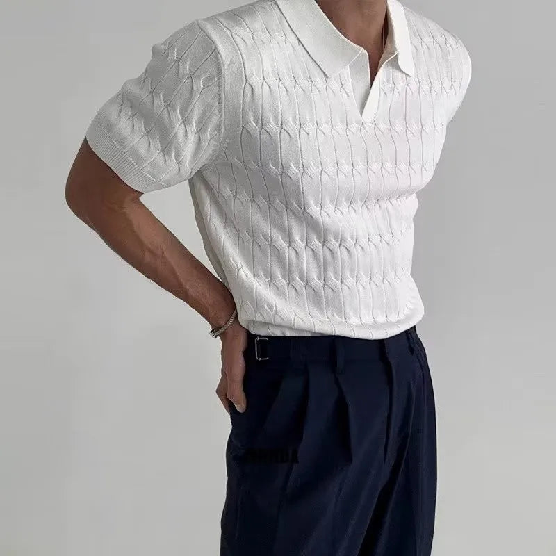 Luxury Knitted Polo Shirt