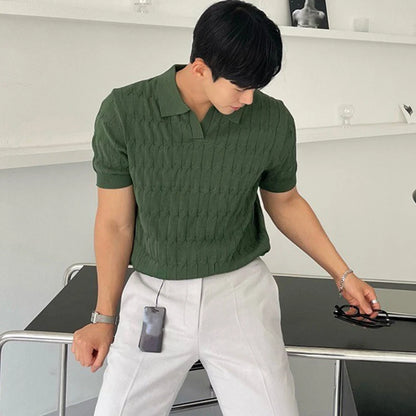 Luxury Knitted Polo Shirt
