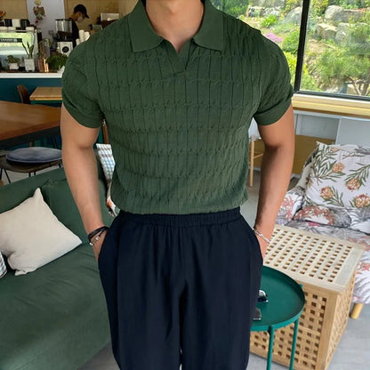 Luxury Knitted Polo Shirt