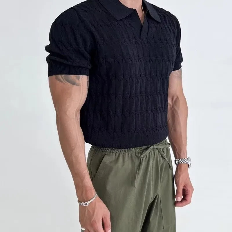 Luxury Knitted Polo Shirt