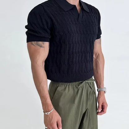 Luxury Knitted Polo Shirt